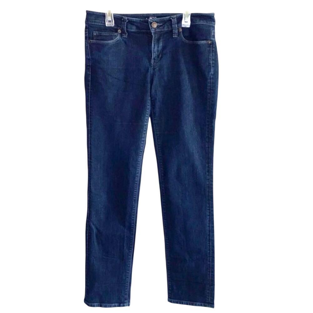 LOFT Modern Straight Jeans Size 27/4 Dark Wash Mid Rise Straight Leg Denim